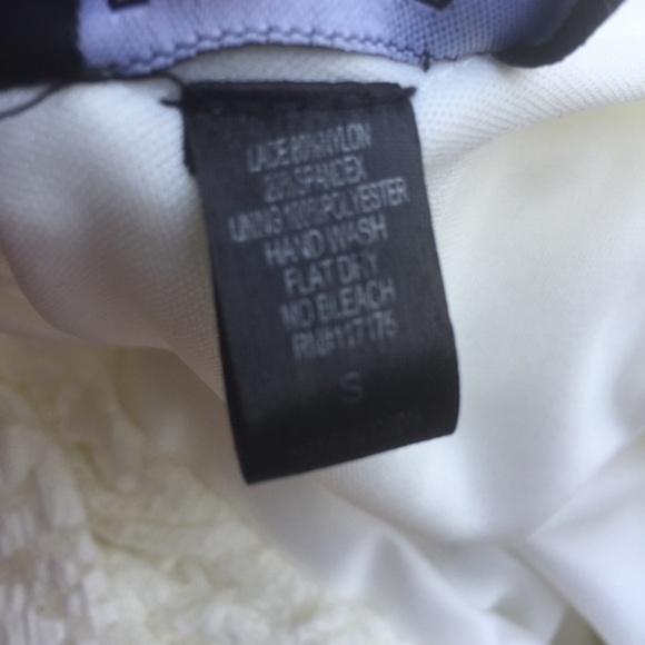 Forever Ruffle Layer Mini Lace Dress Ivory Size S - Picture 7 of 7